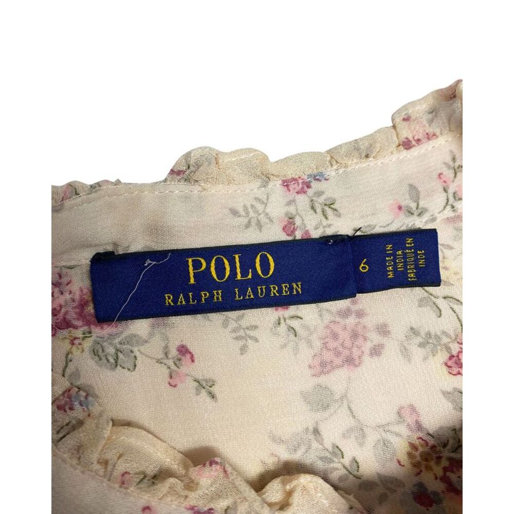 Polo Ralph Lauren Floral Long Sleeves Dress in Floral Print Viscose - Picture 4 of 7